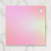 Holografisches Ombre Geschenkanhänger (Rückseite)