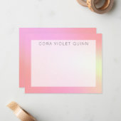 Holografisches Ombre Mitteilungskarte (Vorderseite/Rückseite Beispiel)