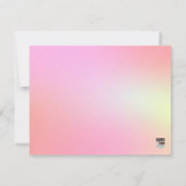 Holografisches Ombre Mitteilungskarte (Rückseite)