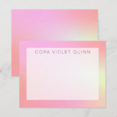 Holografisches Ombre Mitteilungskarte (Vorne/Hinten)