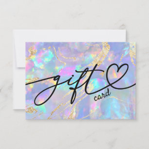Holografisches Opal-Geschenkgutachten für Imitate