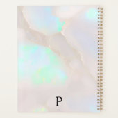 Holografisches Opal-Irideszent-Monogramm Chic Planer (Rückseite)
