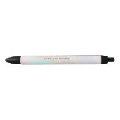 Holografisches Opal-Irisierendes-Monogramm Chic Kugelschreiber (Vorderseite)
