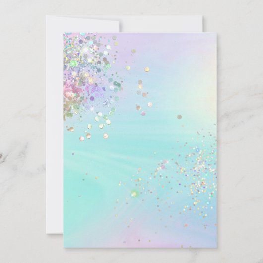 Holografisches Party Einladung (Rückseite)