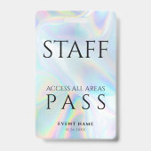 Holografisches Personal - All Access Pass Event Ausweis (Vorderseite)