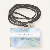 Holografisches Personal Alle Zutritt Pass Name des Ausweis (Rückseite mit Schlüsselband)