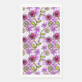 Holografisches Rainbow-Floral-Collage Serviette (Vorderseite)