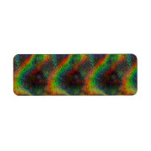 Holografisches Rainbow Lights Glitzer Wave (Vorne)