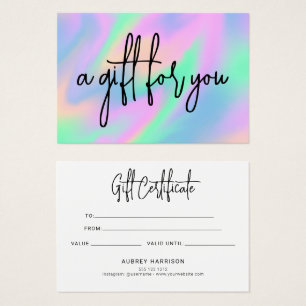 Holografisches Rainbow-Script-Geschenk