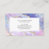 Holografisches Regenbogengold Visitenkarte (Rückseite)