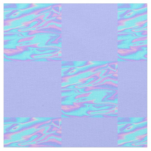 Holografisches Schachbrett Stoff (Nahaufnahme)
