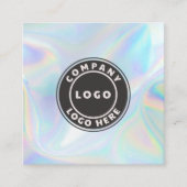 Holografisches Schönheitstiermittel für moderne Un Quadratische Visitenkarte (Vorderseite)