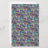 holografisches Silber Briefpapier (Vorne/Hinten)