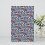 holografisches Silber Briefpapier (Stehend Vorderseite)