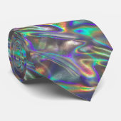holografisches Silber Krawatte (Gerollt)