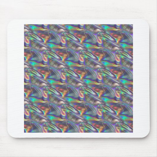 holografisches Silber Mousepad (Vorne)