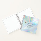 Holografisches Skript Birthday Party Gästebuch Notizblock (Innenseite)