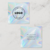 Holografisches Skript hinzufügen von Firmenlogo Quadratische Visitenkarte (Vorne/Hinten)