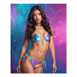 Holografisches Swimsuit Fotodruck