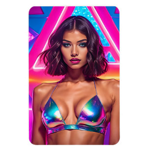 Holografisches Swimsuit Magnet