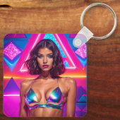 Holografisches Swimsuit Schlüsselanhänger (Rückseite)