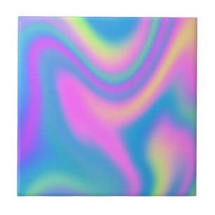 Holografisches Tie-Dye-Keramikfliese Fliese