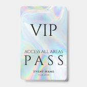 Holografisches VIP All Access Pass Event Ausweis (Back)