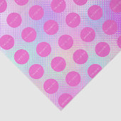 Holografisches Werbelogo für Unternehmen Seidenpapier (Ausschnitt)