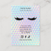 Holografisches-Wimpern-Klienten-Formular Visitenkarte (Vorderseite)