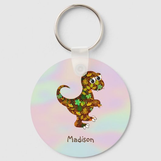 Hologram And Dinosaur Schlüsselanhänger (Vorderseite)