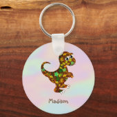 Hologram And Dinosaur Schlüsselanhänger (Vorderseite)