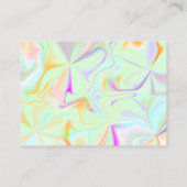 Hologram Boutique Beauty Business Vielen Dank Visitenkarte (Rückseite)