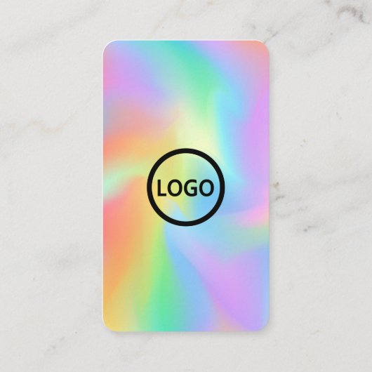 Hologram, Custom Cards Modern, Social Media QR Visitenkarte (Rückseite)