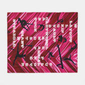 Hologram Gymnastik Kompetenz Crosswords Fleecedecke (Vorderseite (Horizontal))