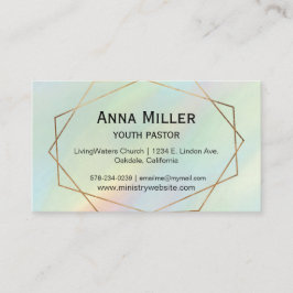 Hologram Pear Modern Youth Ministry Business Card Visitenkarte