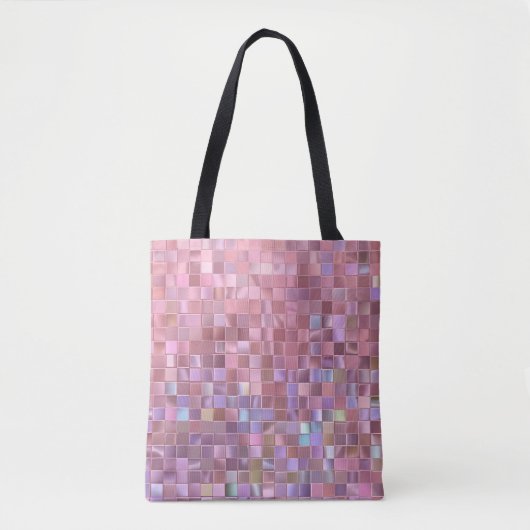 Hologram Pink Mosaic Tasche (Vorderseite)
