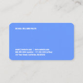 HOLOGRAMA perlt PAPIER FARBIGEN PROFESSIONELLER Visitenkarte (Rückseite)