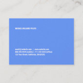 HOLOGRAMA perlt PAPIER FARBIGEN PROFESSIONELLER Visitenkarte (Rückseite)