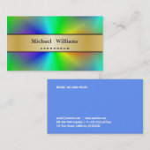 HOLOGRAMA perlt PAPIER FARBIGEN PROFESSIONELLER Visitenkarte (Vorne/Hinten)