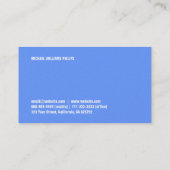 HOLOGRAMA perlt PAPIER FARBIGEN PROFESSIONELLER Visitenkarte (Rückseite)