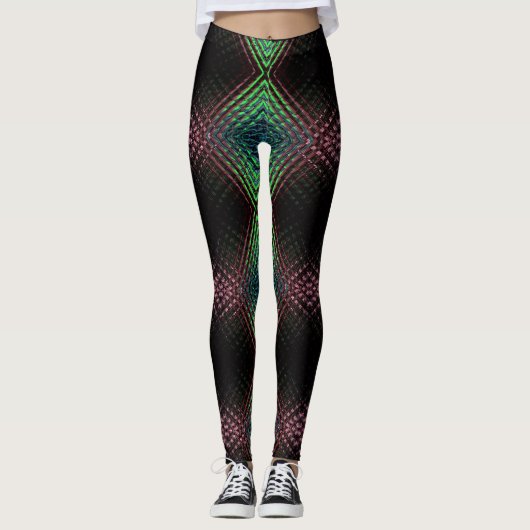 Hologramm 2 Design Leggings (Vorderseite)