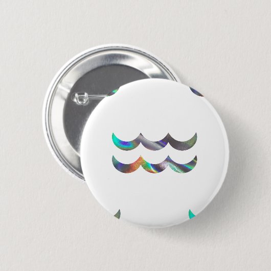 Hologramm Aquarius Button (Vorne & Hinten)