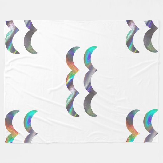 Hologramm-Aquarius-Decke Fleecedecke (Vorderseite (Horizontal))