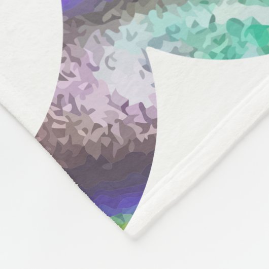 Hologramm-Aquarius-Decke Fleecedecke (Ecke)