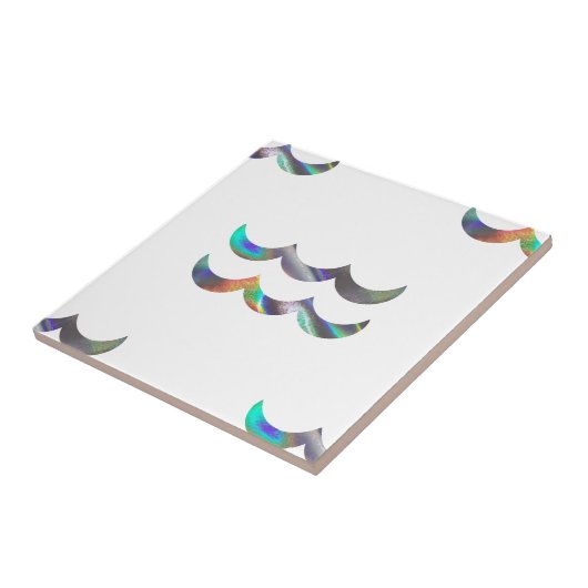 Hologramm Aquarius Fliese (Seite)