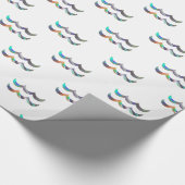 Hologramm Aquarius Geschenkpapier (Ecke)