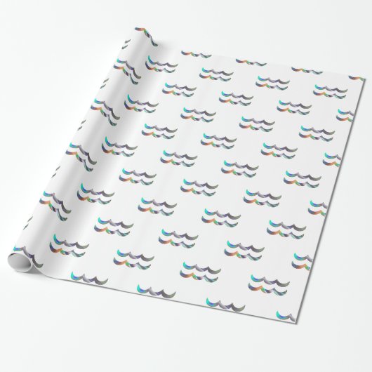 Hologramm Aquarius Geschenkpapier (Ungerollt)