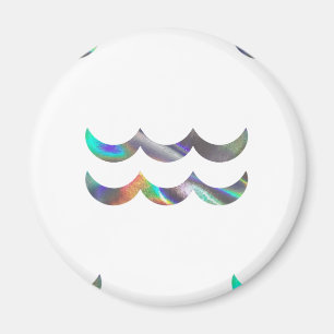 Hologramm Aquarius Magnet