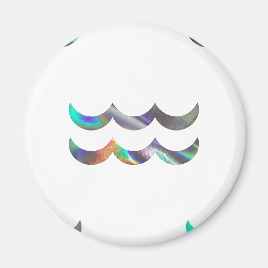 Hologramm Aquarius Magnet (Vorne)