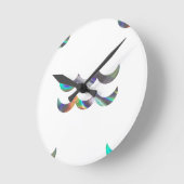 Hologramm Aquarius Runde Wanduhr (Winkel)